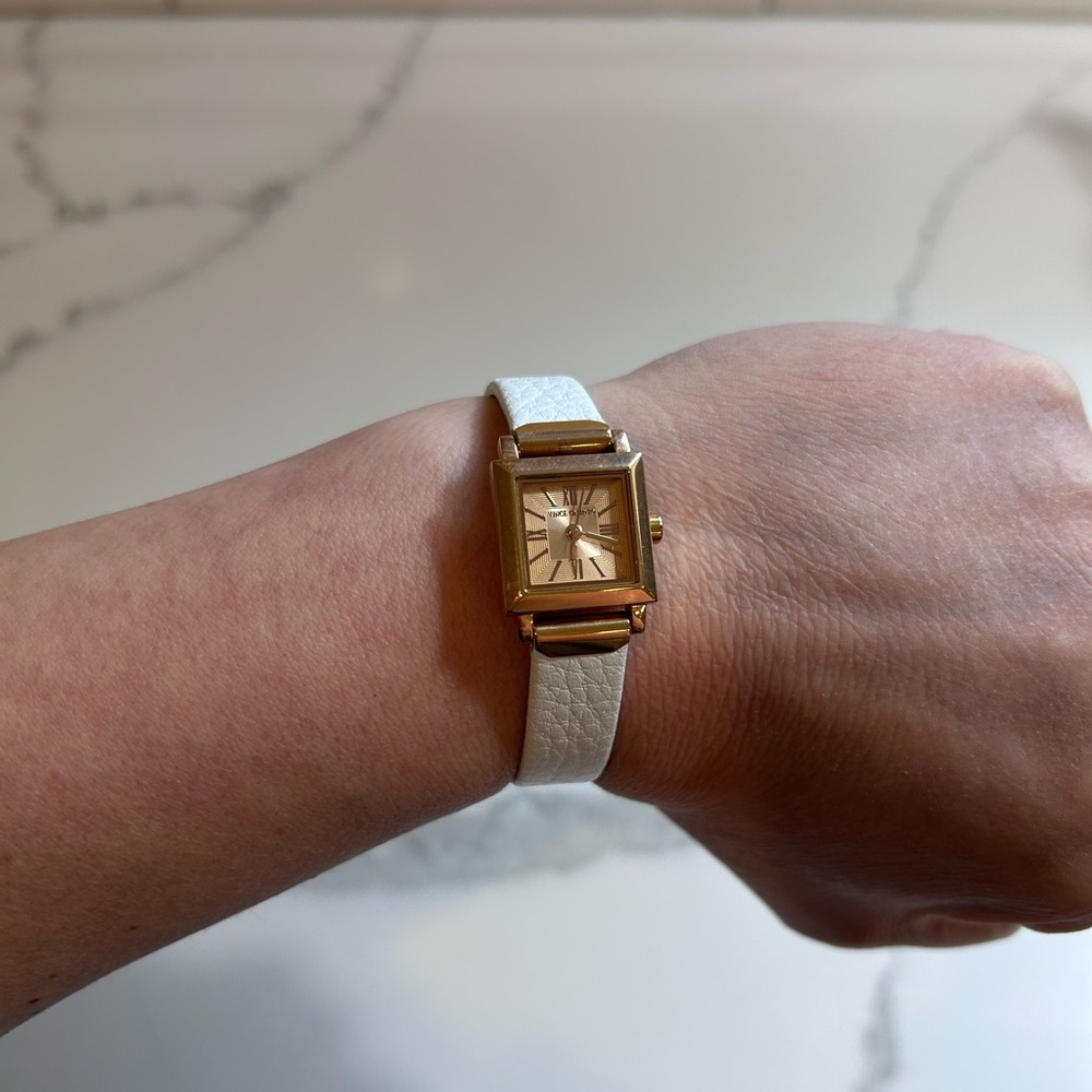 Vince Camuto Gold and White Women's Watch